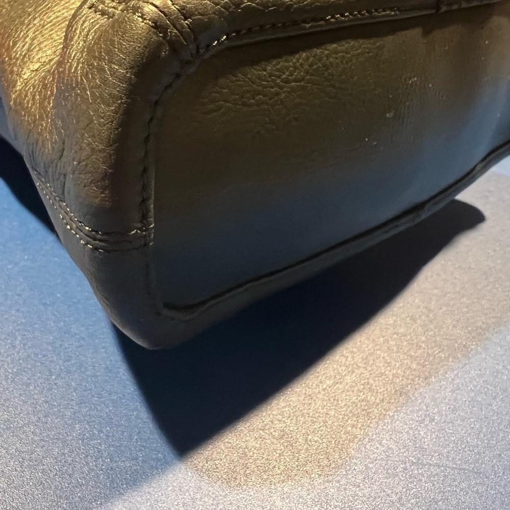 Rolf Genuine Leather Black Leather/PVC Shoulder Bag Great Preowned Condition - Picture 4 of 14